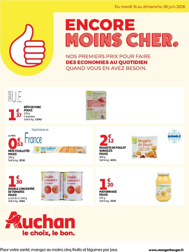 Auchan catalogue du 16.06.2026