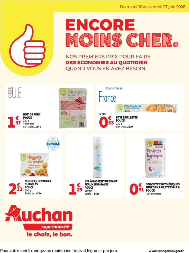 Auchan catalogue du 16.06.2026