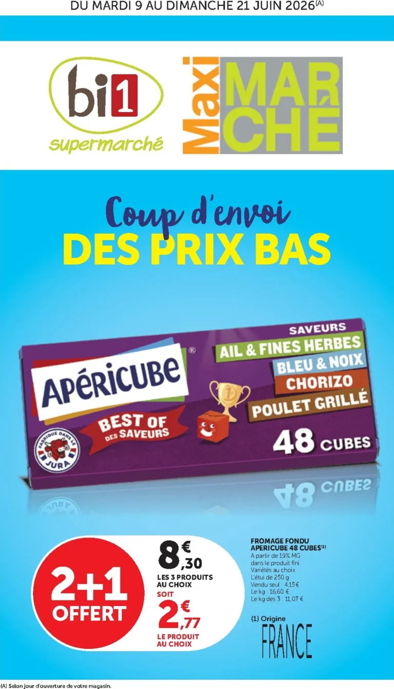 bi1 catalogue du 09.06.2026