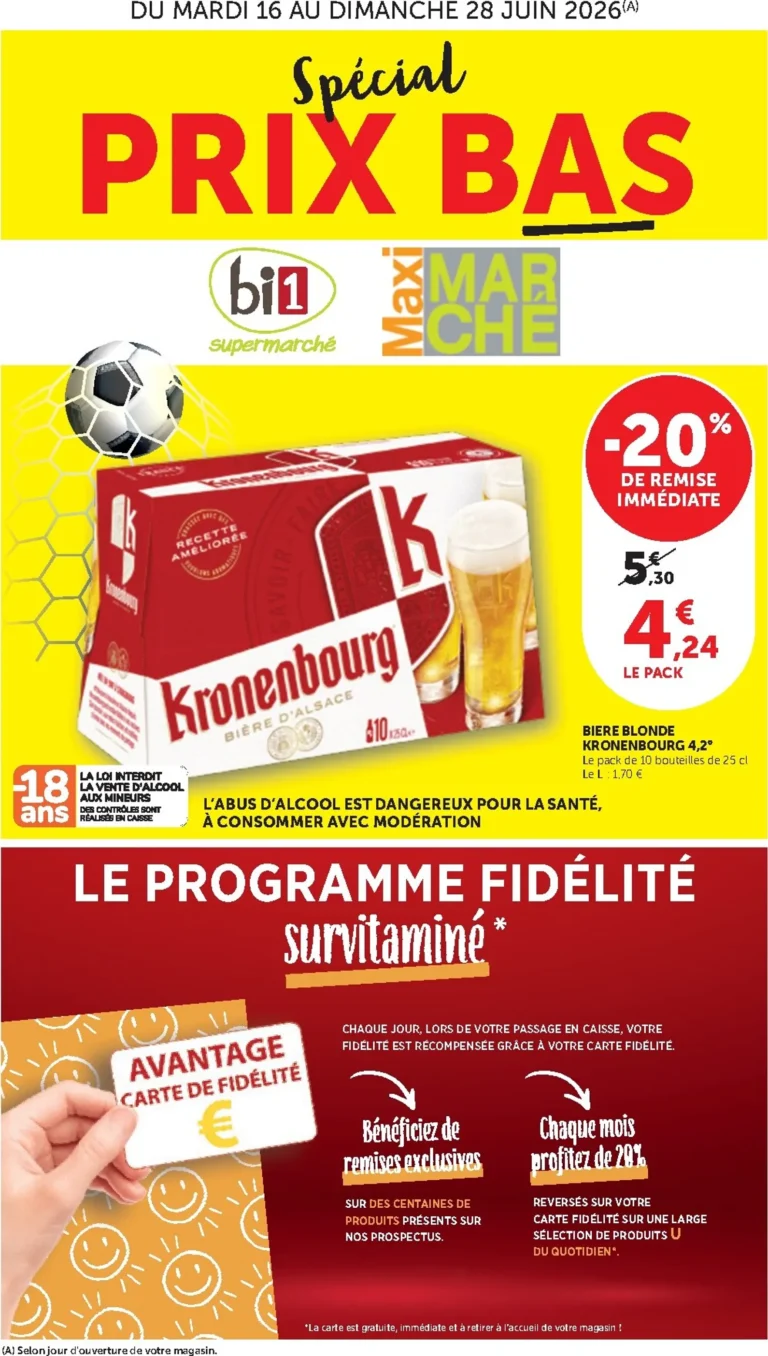 bi1 catalogue du 16.06.2026