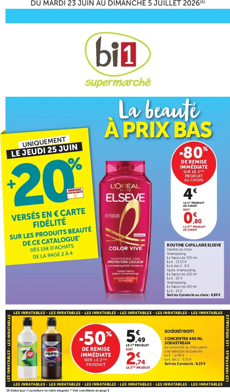 bi1 catalogue du 23.06.2026