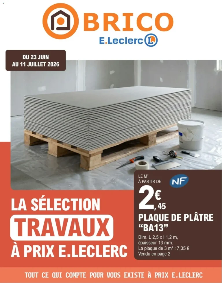 Brico E.Leclerc catalogue du 23.06.2026