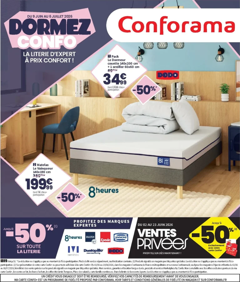 Conforama catalogue du 09.06.2026