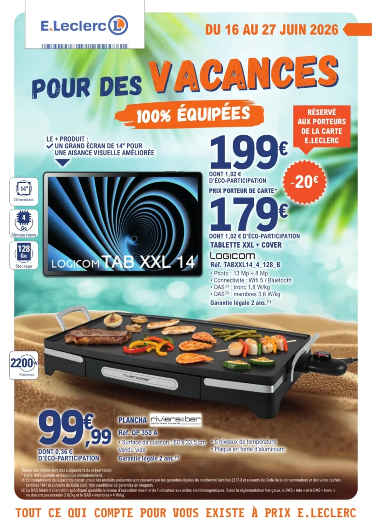 E.Leclerc catalogue du 16.06.2026