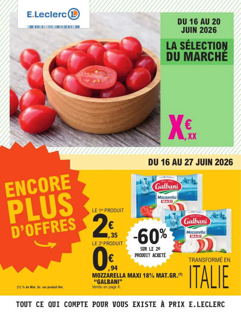 E.Leclerc catalogue du 16.06.2026