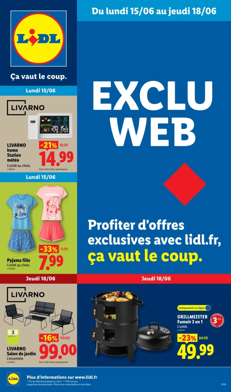 LIDL catalogue du 15.06.2026