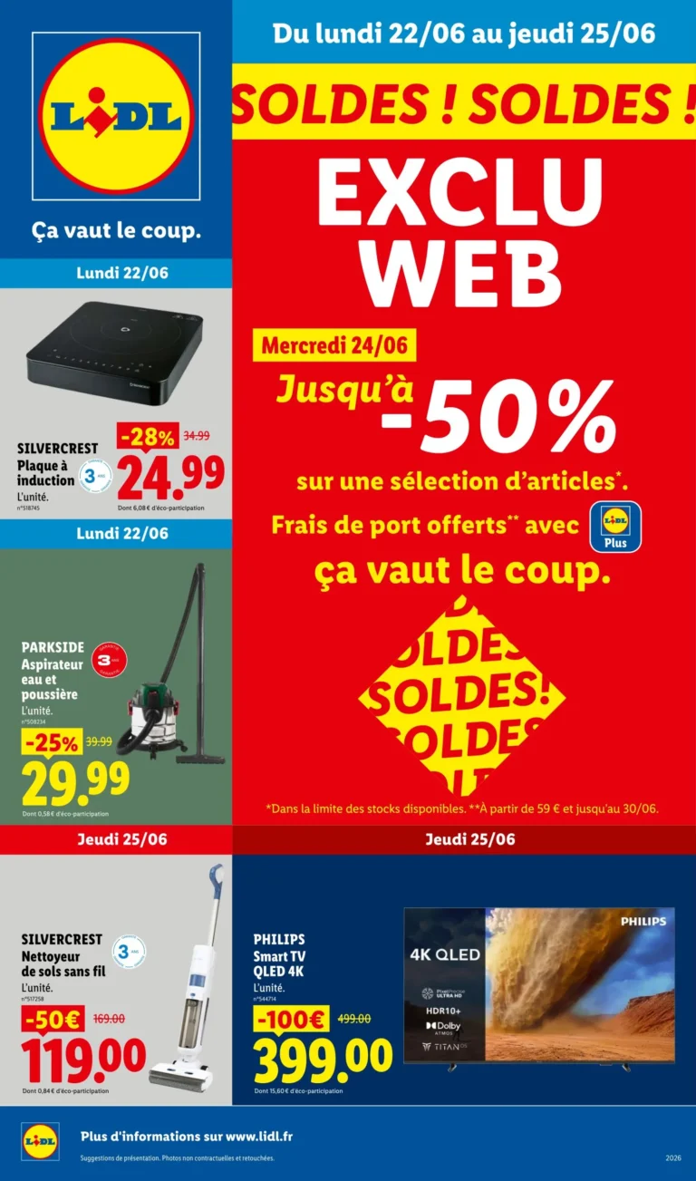 LIDL catalogue du 22.06.2026