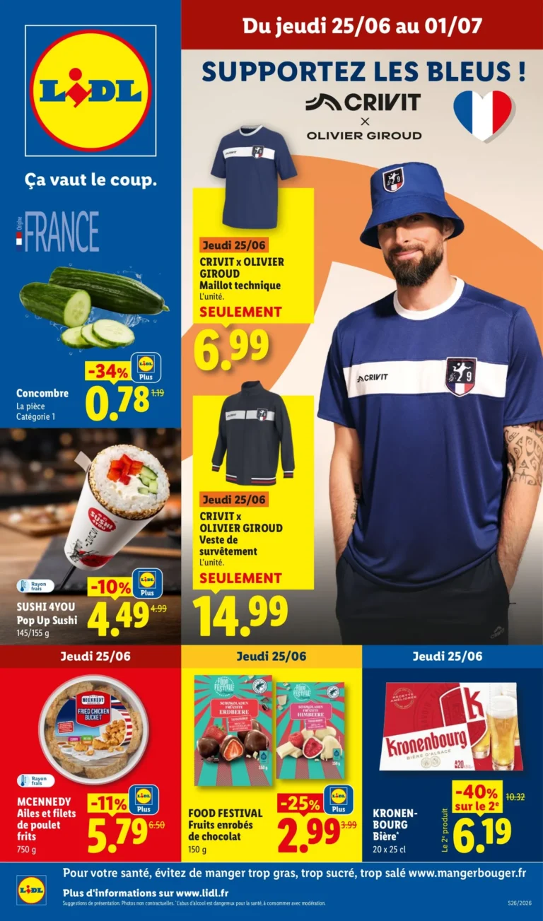 LIDL catalogue du 25.06.2026