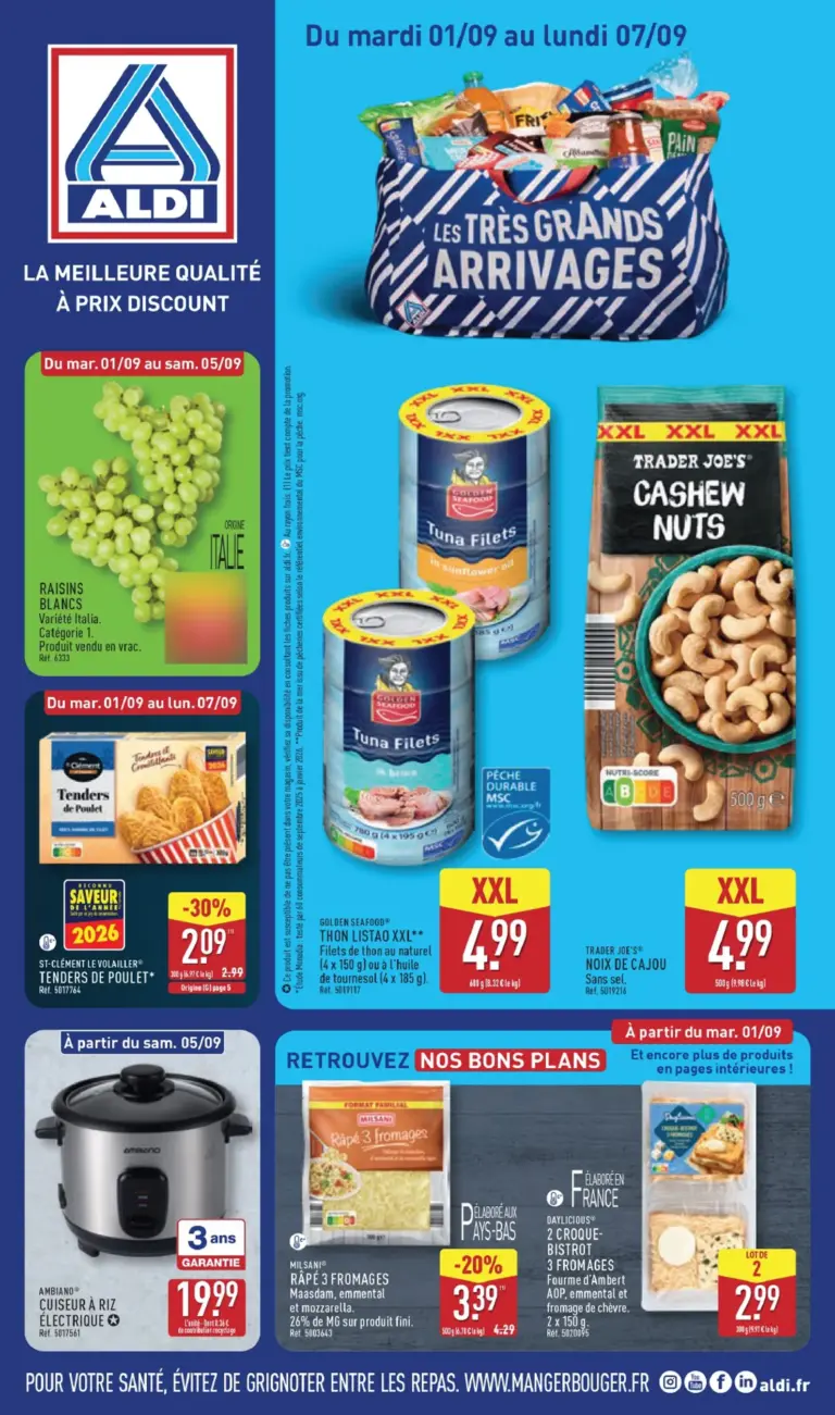 Aldi catalogue du 01.09.2026
