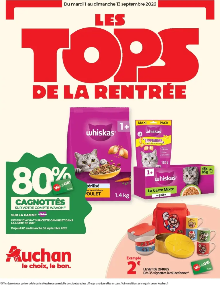 Auchan catalogue du 01.09.2026