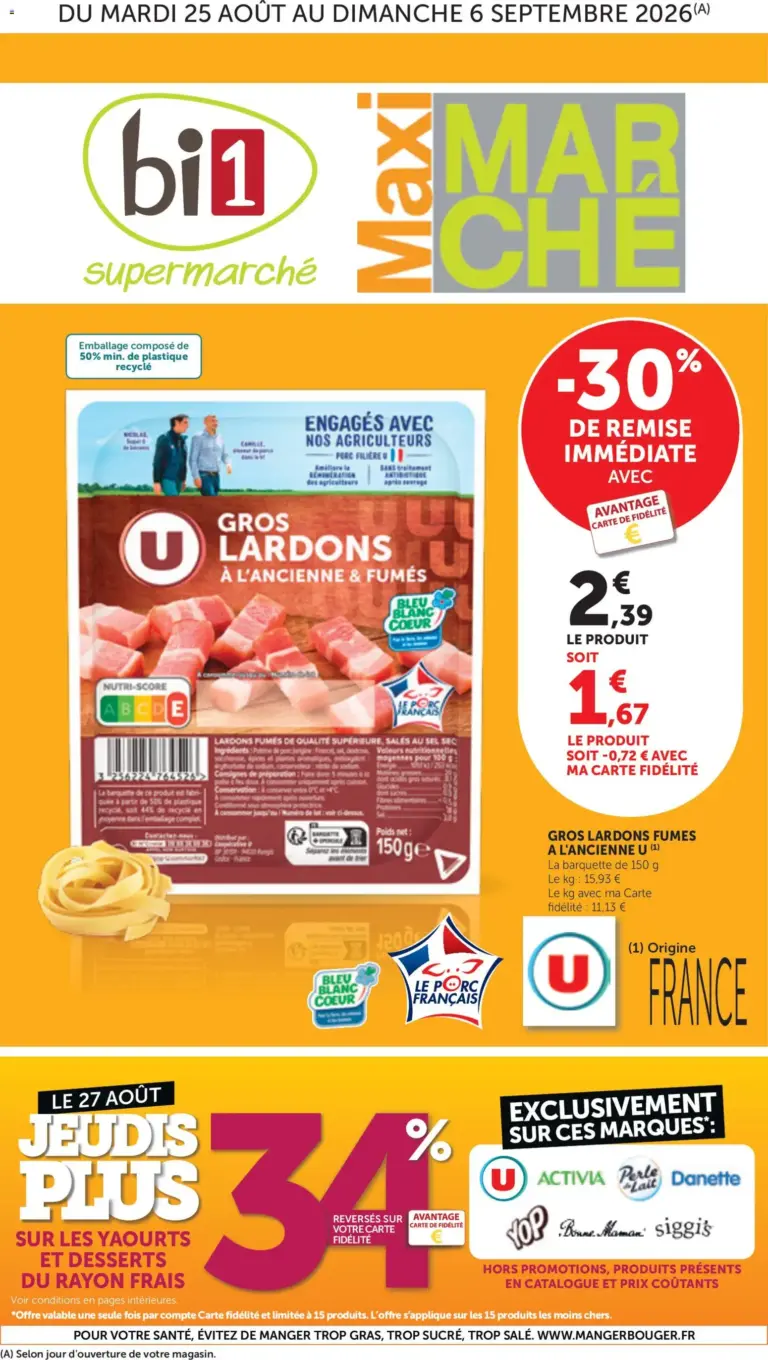 bi1 catalogue du 25.08.2026