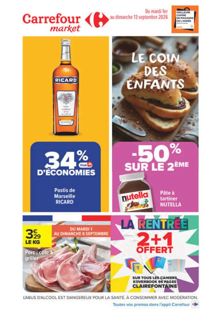 Carrefour Market catalogue du 01.09.2026