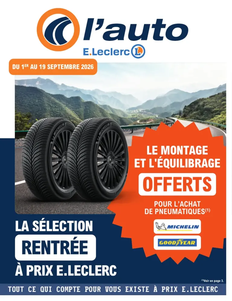 E.Leclerc catalogue du 01.09.2026