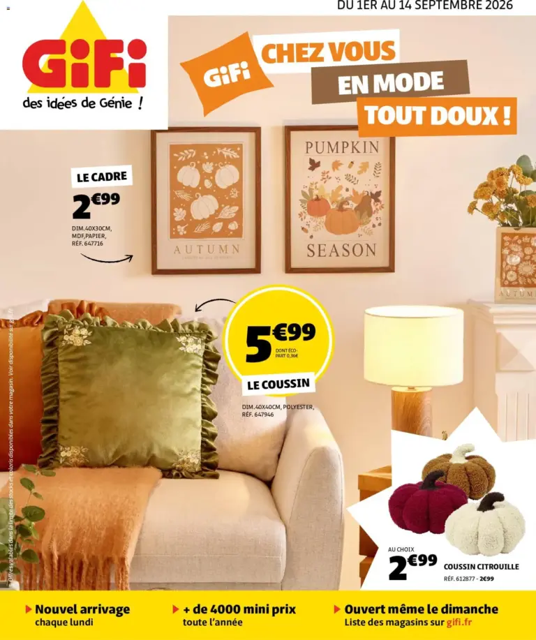 GiFi catalogue du 01.09.2026