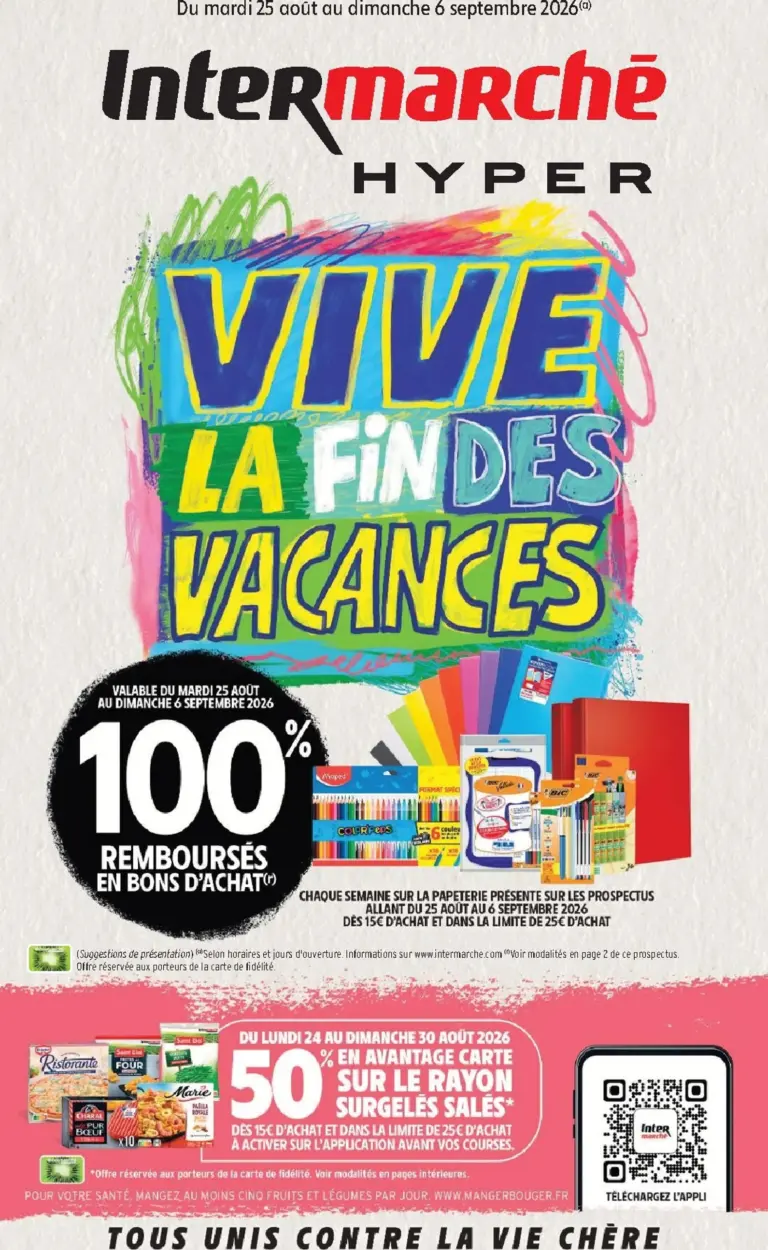Intermarché catalogue du 25.08.2026