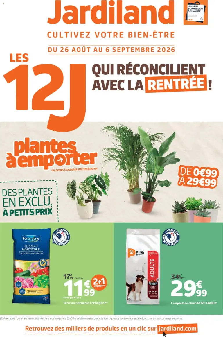 Jardiland catalogue du 26.08.2026