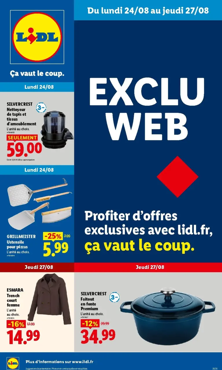 LIDL catalogue du 24.08.2026