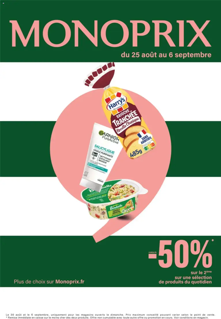 Monoprix catalogue du 25.08.2026