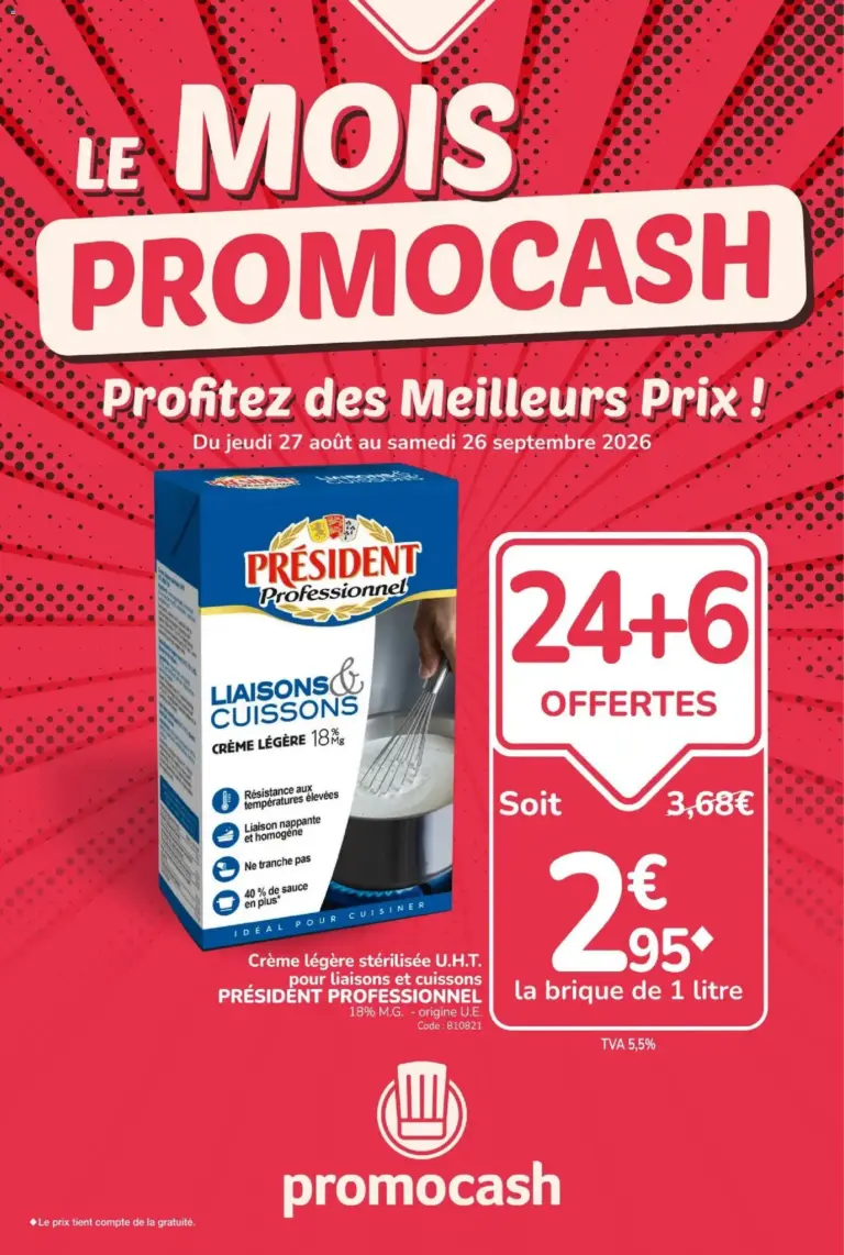 Promocash catalogue du 27.08.2026
