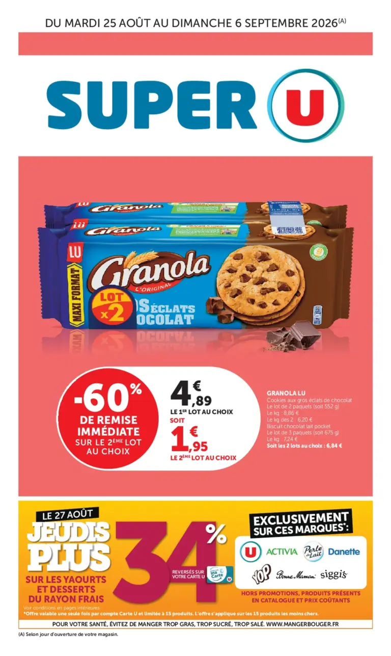 Super U catalogue du 24.08.2026