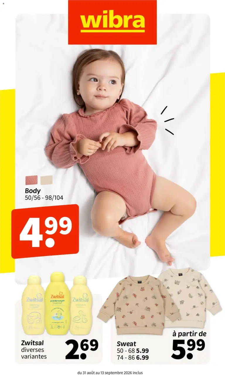 Wibra catalogue du 31.08.2026