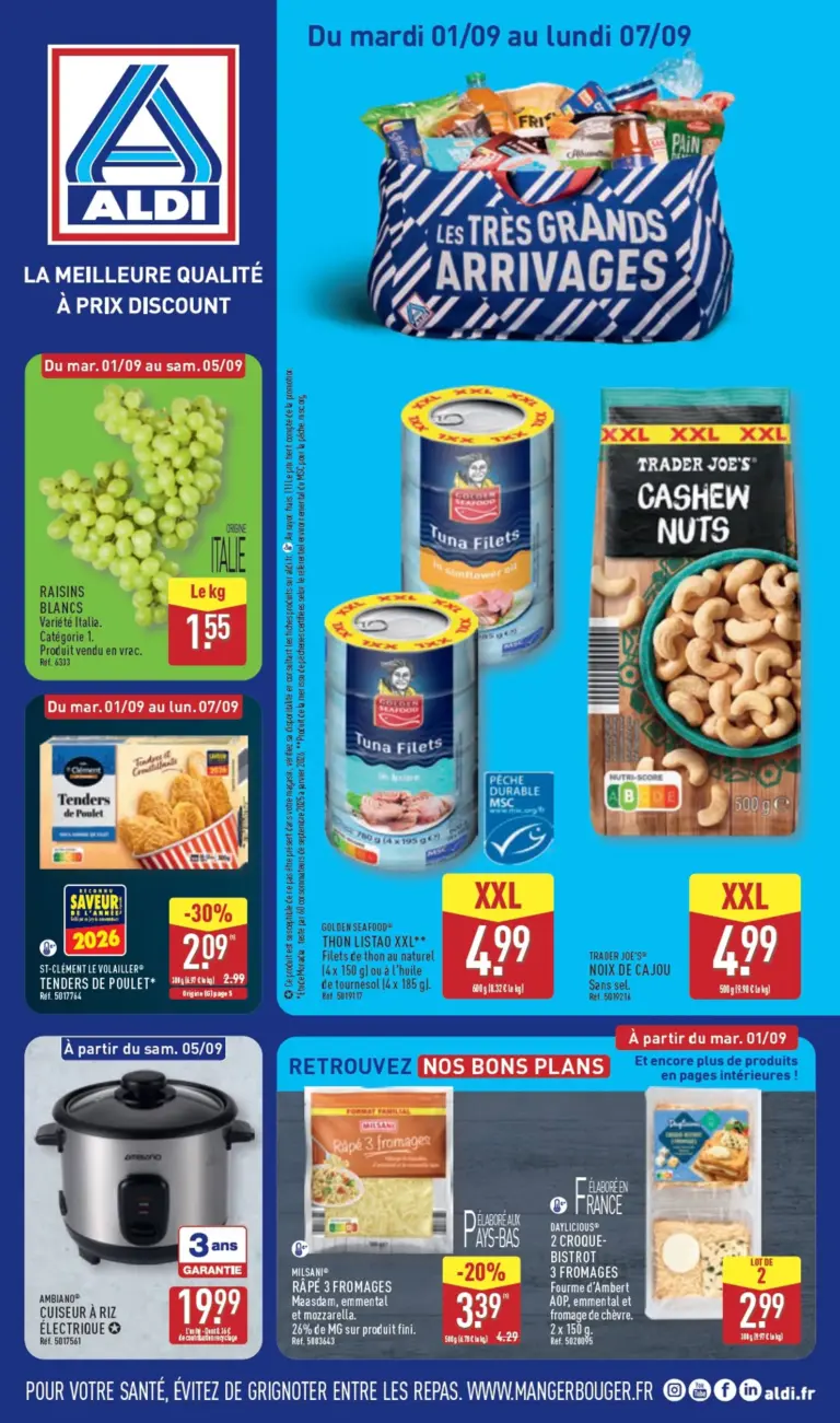 Aldi catalogue du 01.09.2026