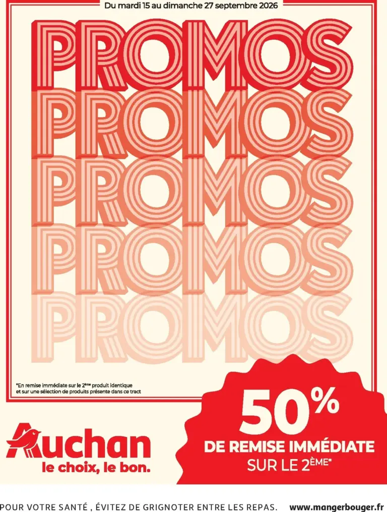 Auchan catalogue du 15.09.2026