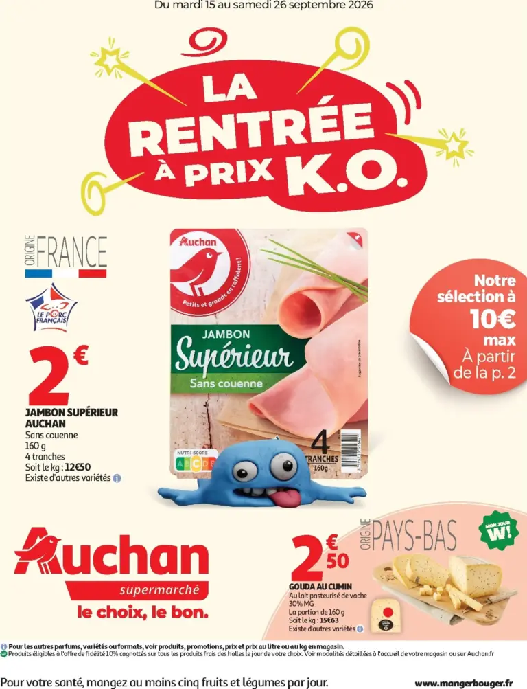 Auchan catalogue du 15.09.2026