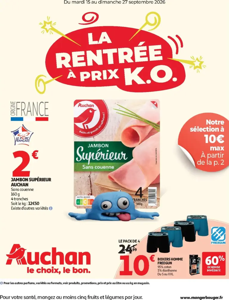 Auchan catalogue du 15.09.2026