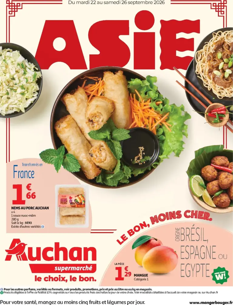 Auchan catalogue du 22.09.2026
