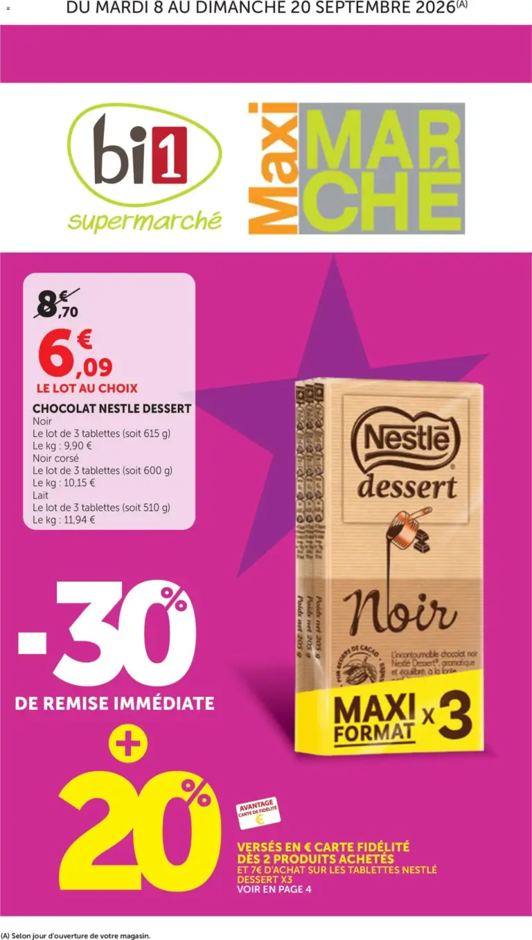 bi1 catalogue du 08.09.2026