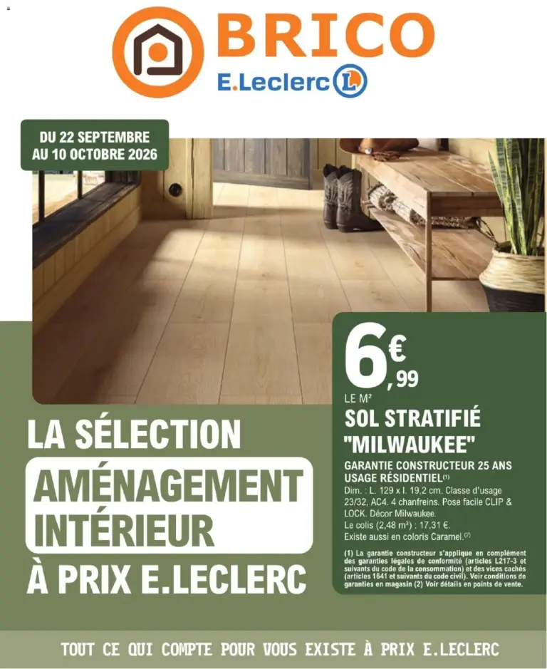 Brico E.Leclerc catalogue du 22.09.2026