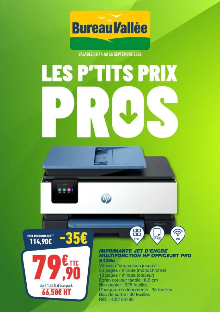 Bureau Vallée catalogue du 14.09.2026