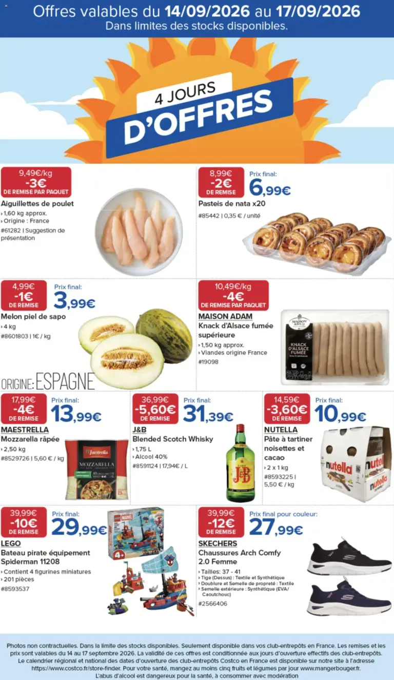 Costco catalogue du 14.09.2026