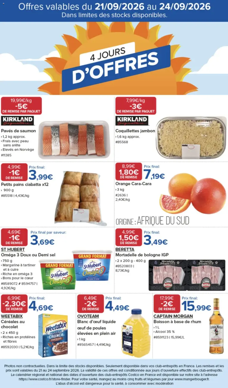 Costco catalogue du 21.09.2026