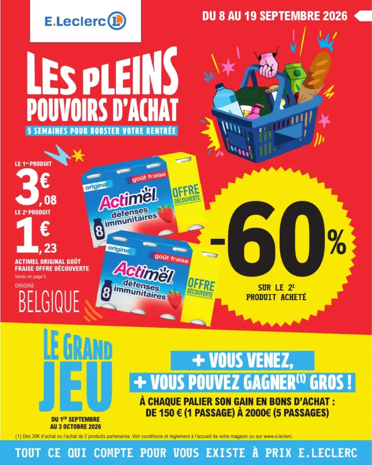 E.Leclerc catalogue du 08.09.2026