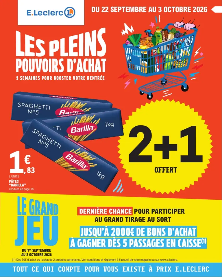 E.Leclerc catalogue du 22.09.2026