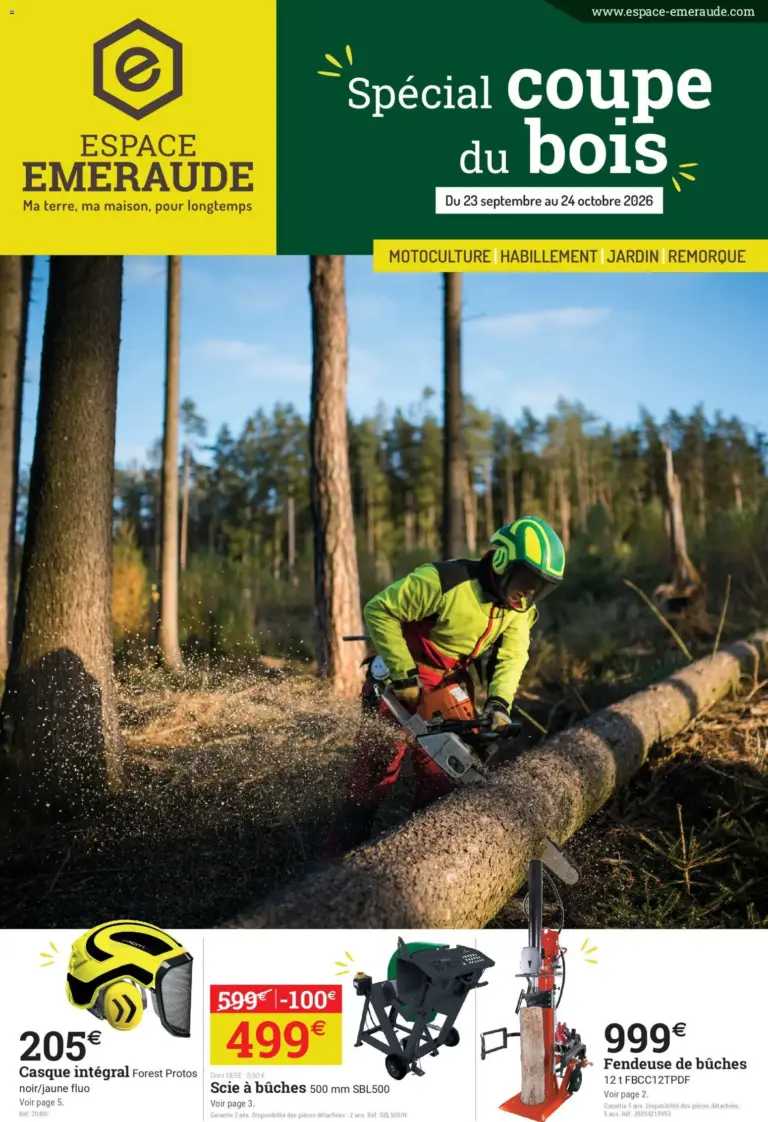 Espace Emeraude catalogue du 23.09.2026