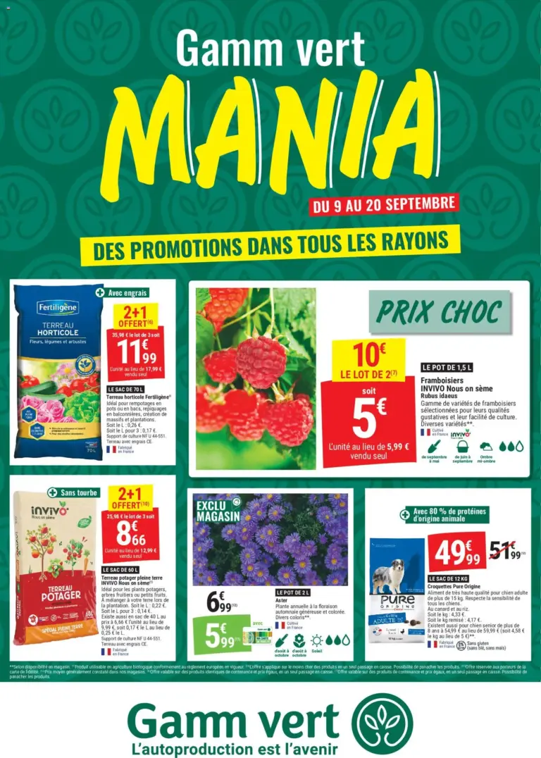 Gamm Vert catalogue du 09.09.2026