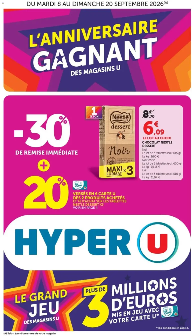 Hyper U catalogue du 08.09.2026