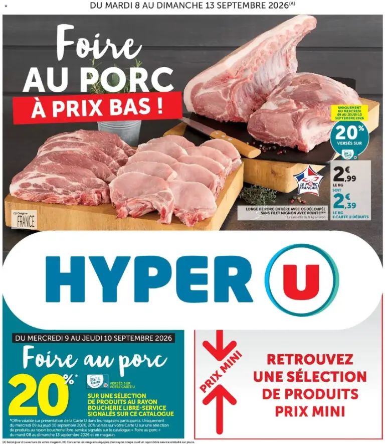 Hyper U catalogue du 08.09.2026