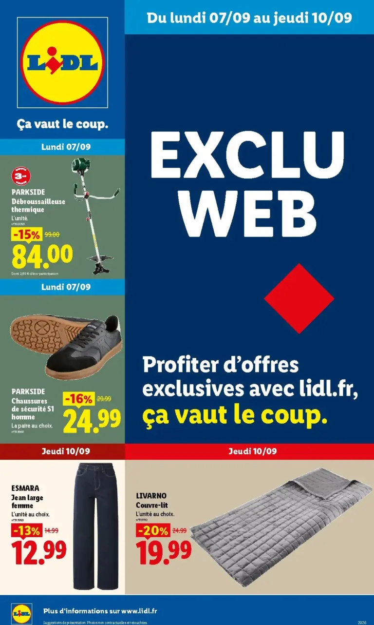 LIDL catalogue du 07.09.2026