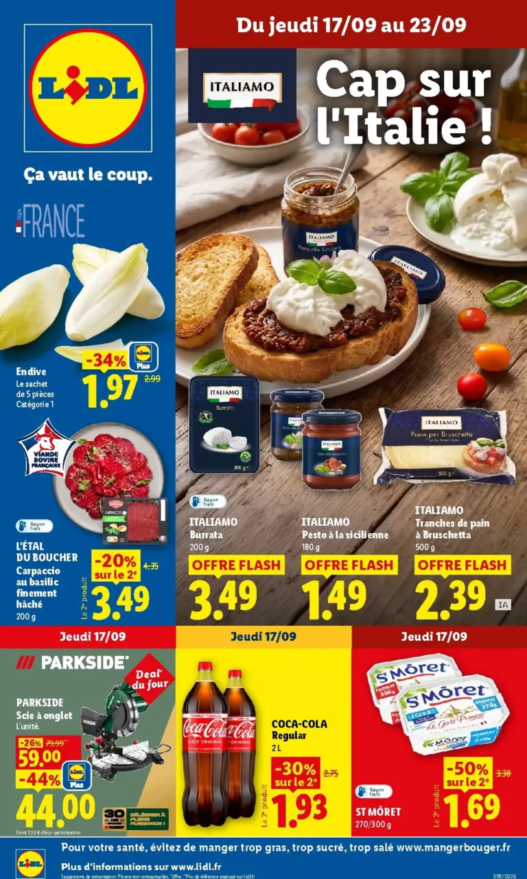 LIDL catalogue du 17.09.2026