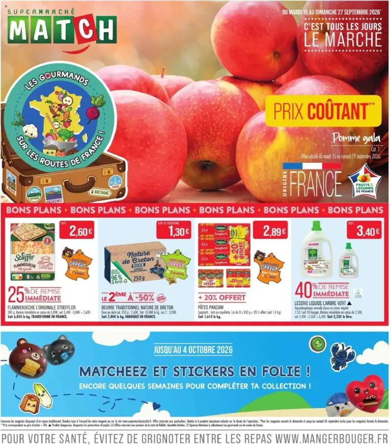 Match Supermarché catalogue du 15.09.2026
