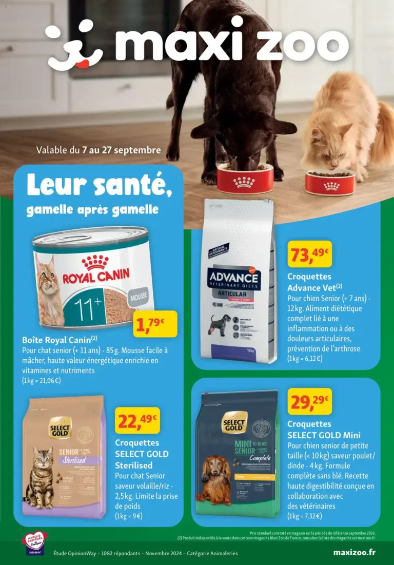 Maxi ZOO catalogue du 07.09.2026
