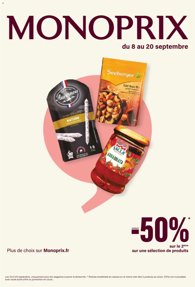 Monoprix catalogue du 08.09.2026