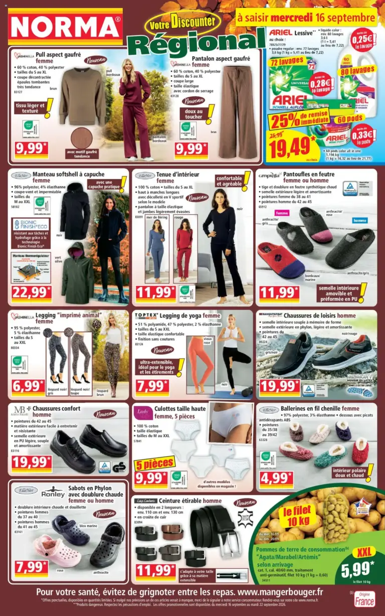 Norma catalogue du 16.09.2026