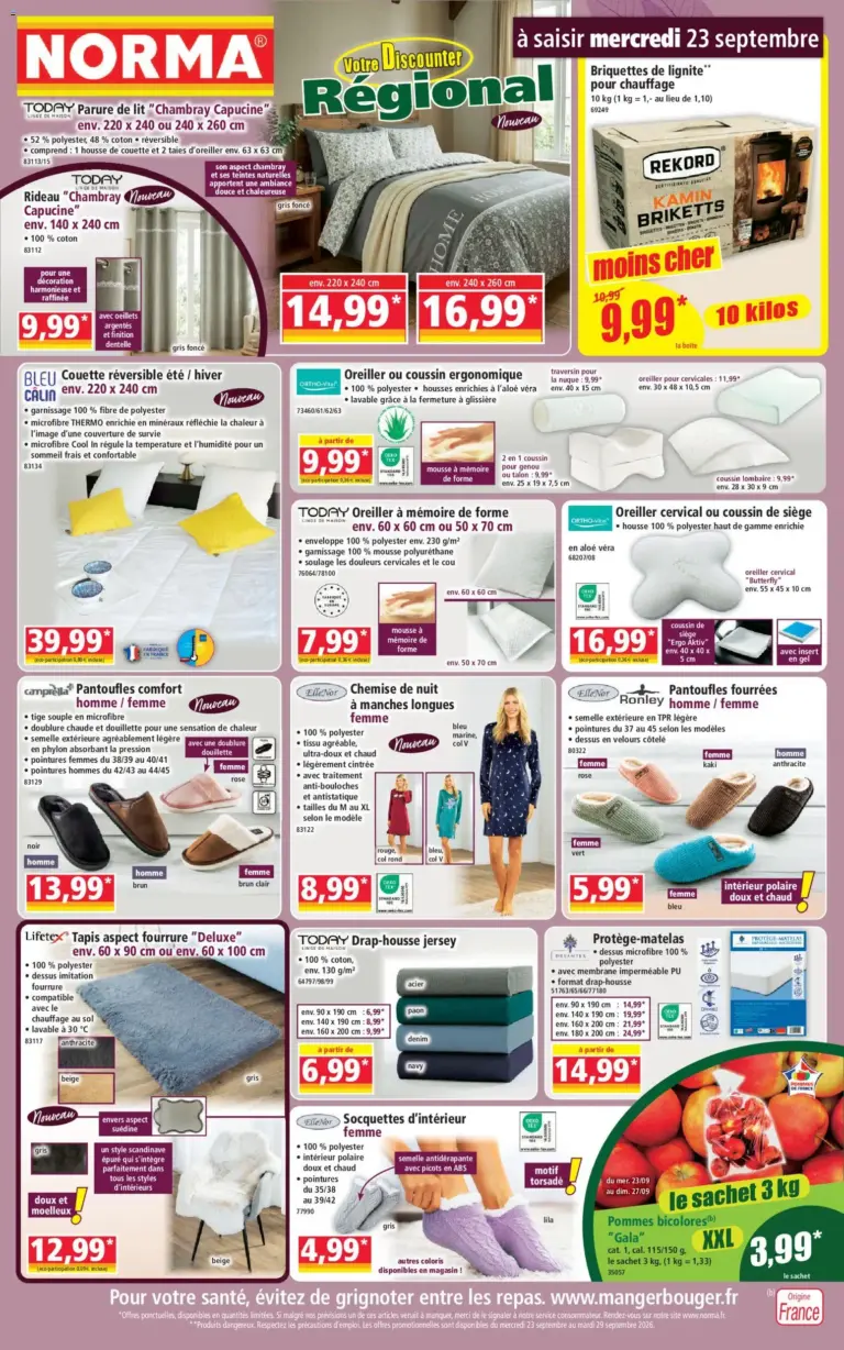 Norma catalogue du 23.09.2026