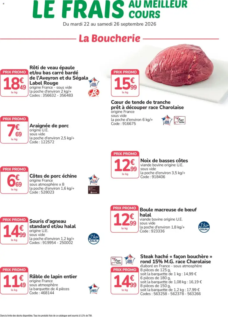Promocash catalogue du 22.09.2026