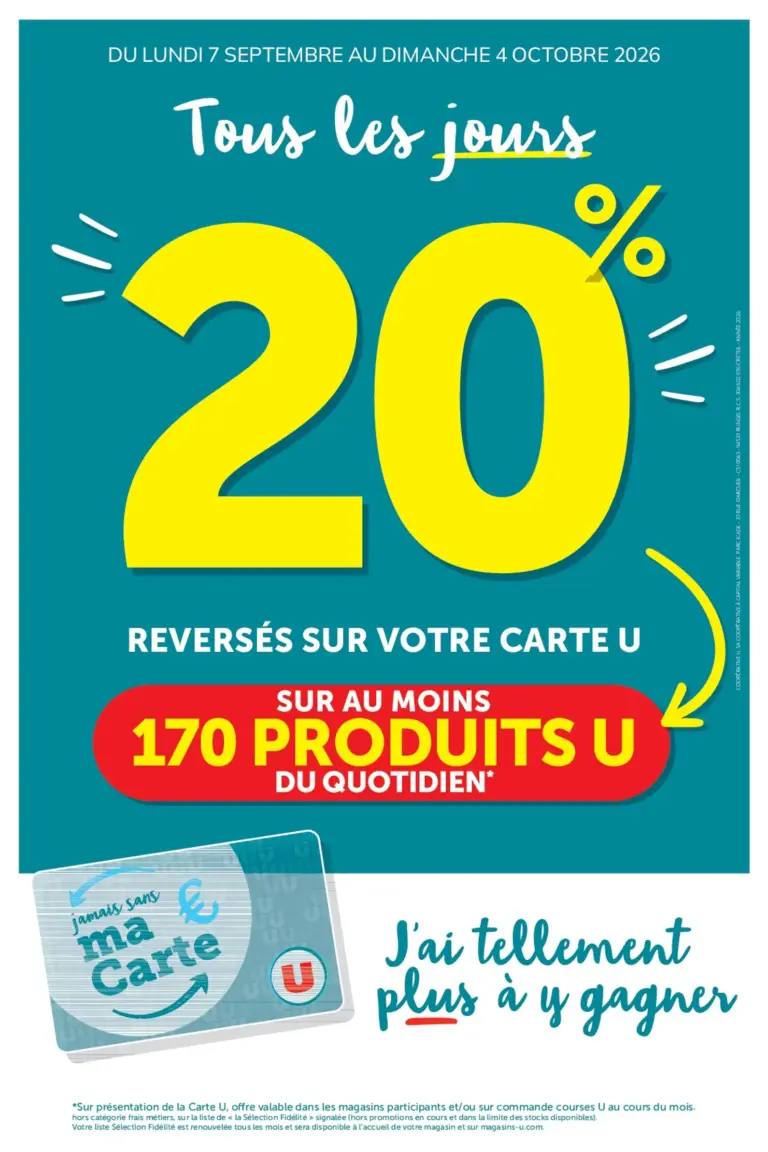 Super U catalogue du 07.09.2026